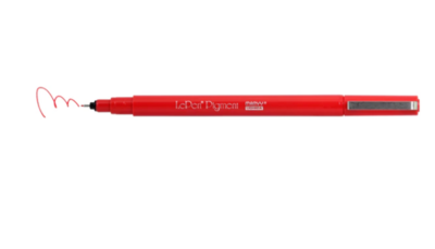 LePen Pigment Red Fine Tip Pen