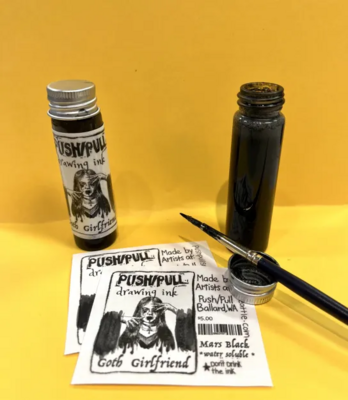 Push/Pull Drawing Ink - Goth Girlfriend - 20mL / 0.70 fl oz