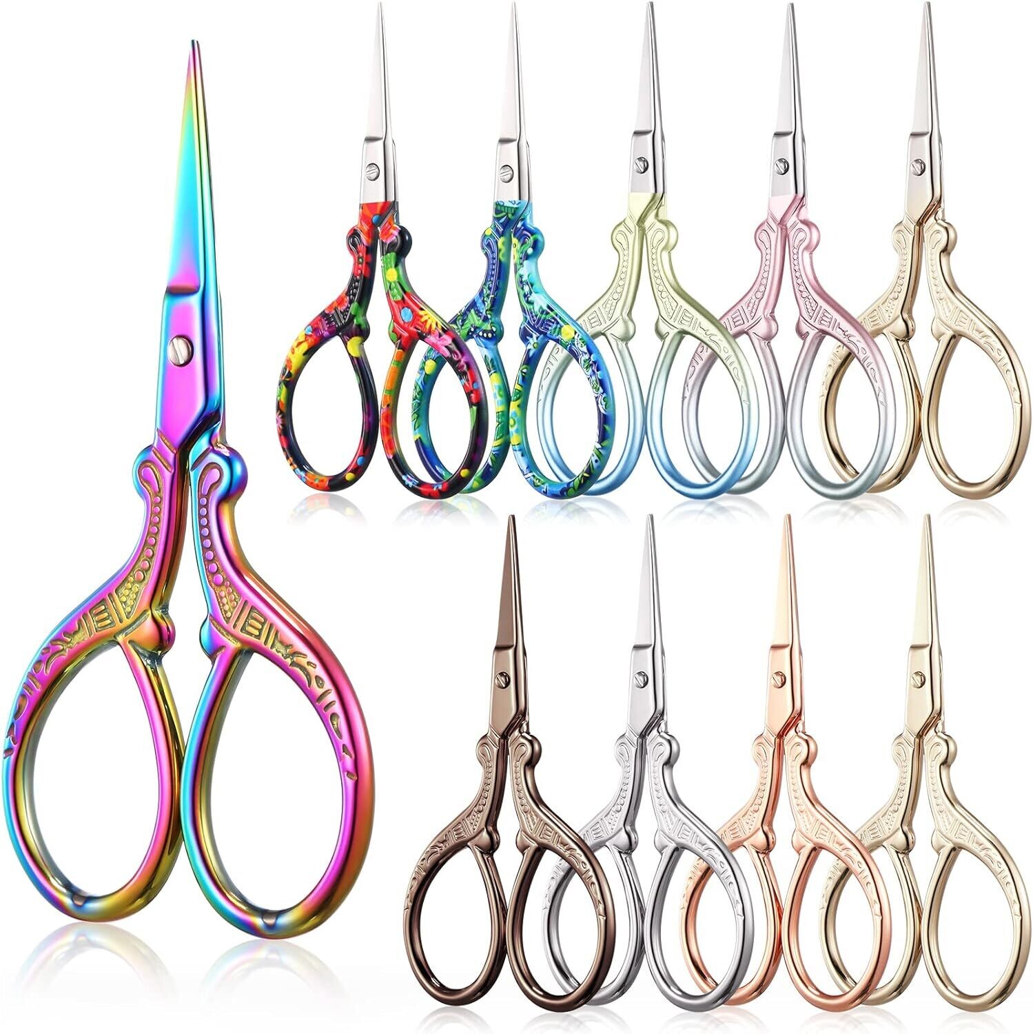Push/Pull Supplies 3.6 Inch Embroidery Scissors- Rainbow