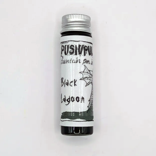 Push/Pull Fountain Pen Ink - Black Lagoon (30 mL)