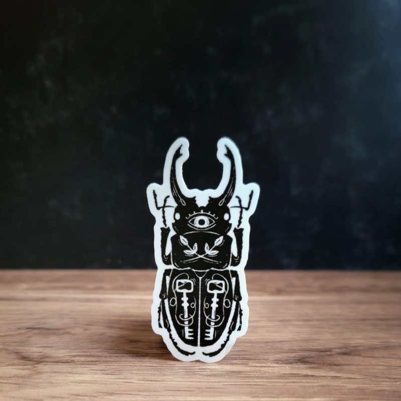 Beetle - Vinyl Sticker by Holly Oddly