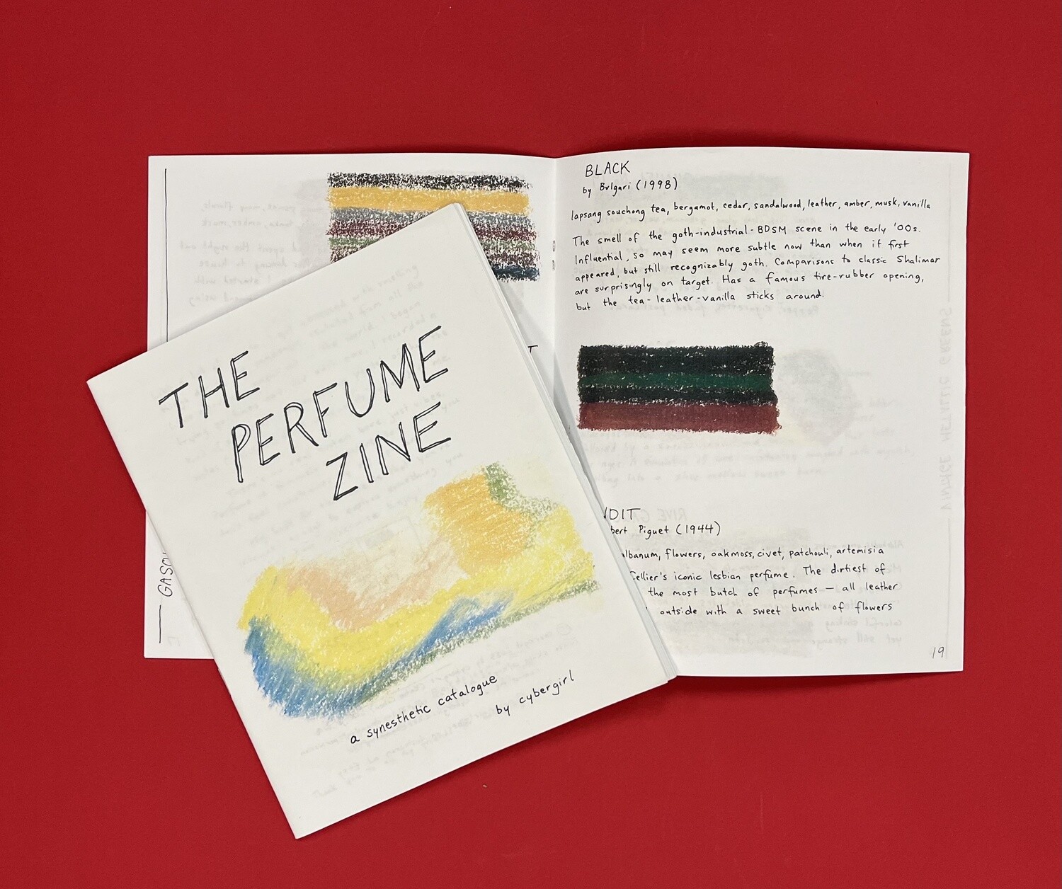 The Perfume Zine: A Synesthetic Catalogue, zine by Cybergirl