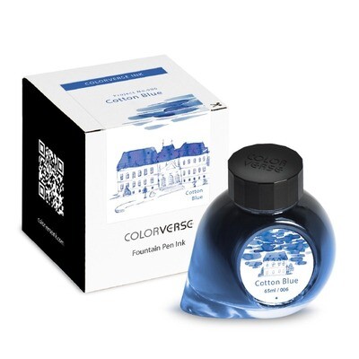 Colorverse Project Ink Fountain Pen Ink Cotton Blue 65ml