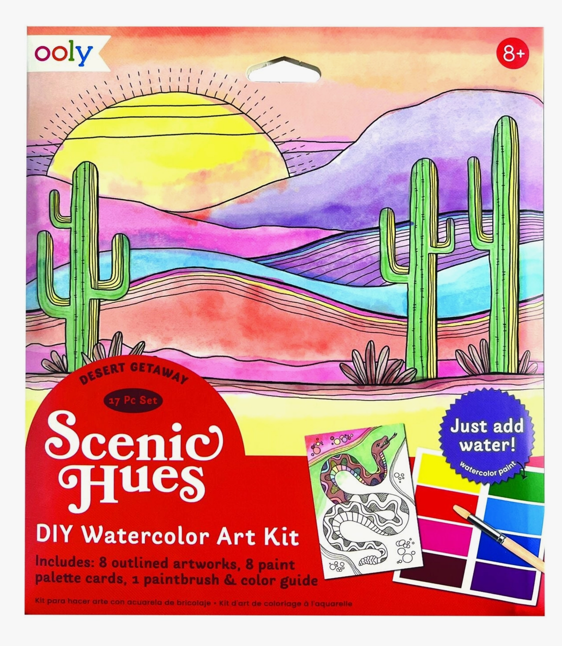 Scenic Hues D.I.Y. Watercolor Kit Desert Getaway