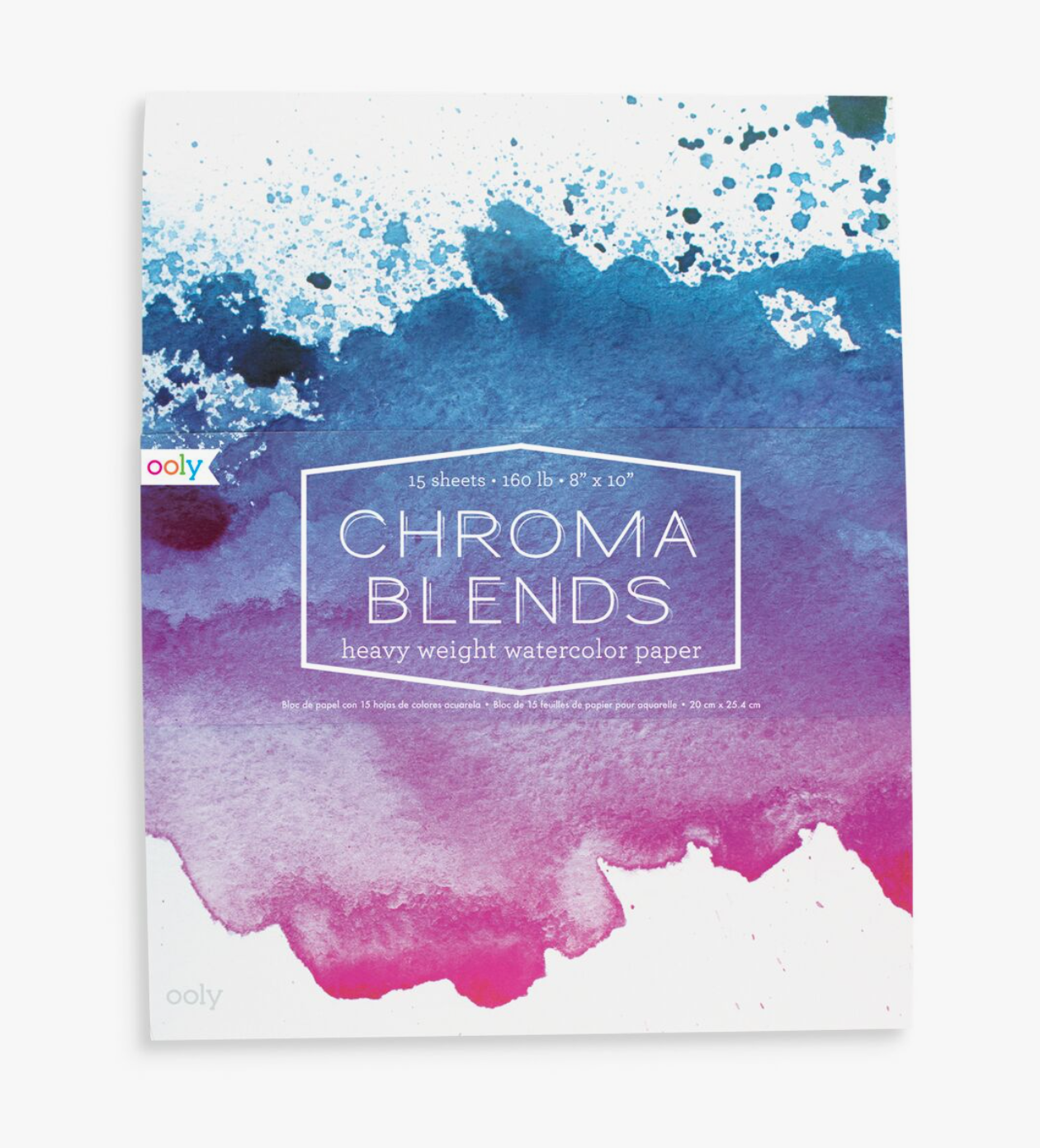 Ooly 8" X 10" Chroma Blends Watercolor Pad