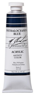 Phthalocyanine Blue Acrylic Paint - 150ml M. Graham & Co