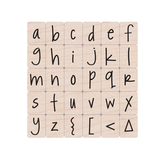 Happy Lower Case Alphabet