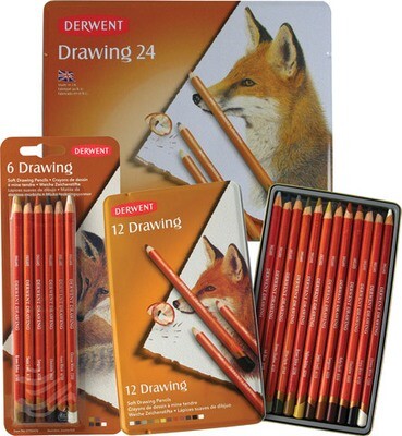 Derwent Drawing Pencil 6 Color Set