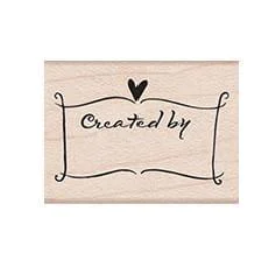 Created By Banner Rubber Stamp
