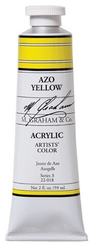 Azo Yellow Acrylic Paint - 60ml M. Graham & Co