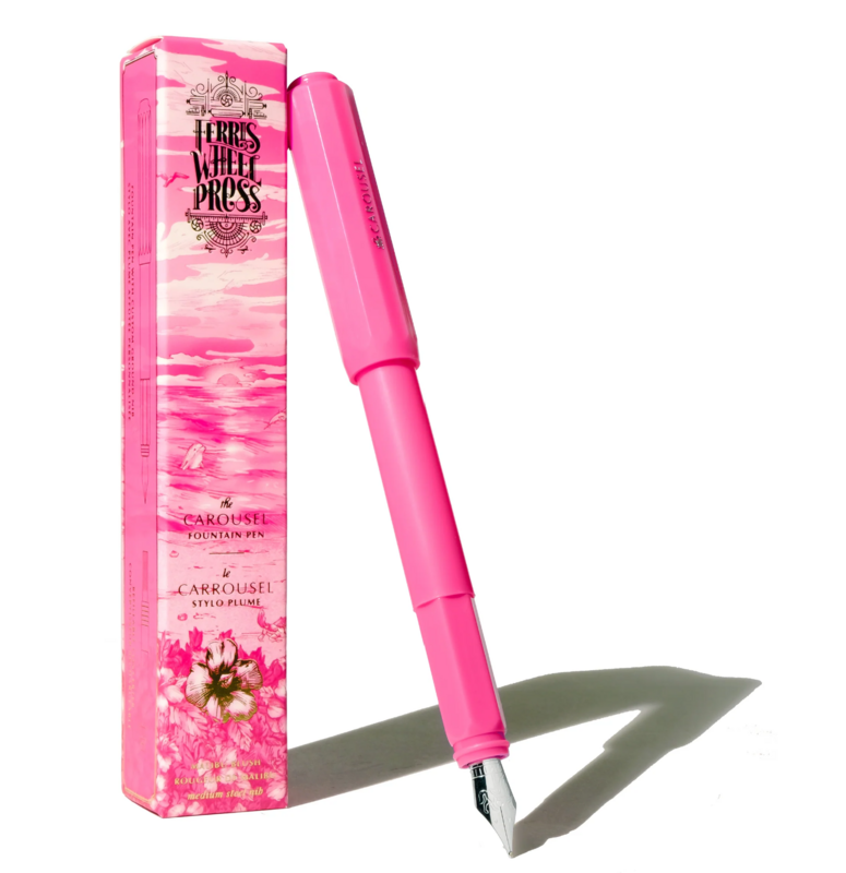 Malibu Blush Carousel Fountain Pen (Medium nib), Ferris Wheel Press