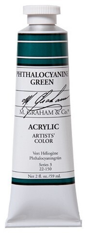 Phthalocyanine Green Acrylic Paint - 60ml M. Graham & Co