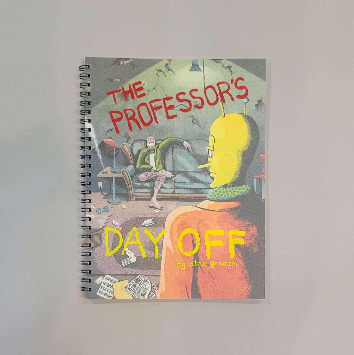 The Professor's Day Off - Risograph Comic by Alex Graham