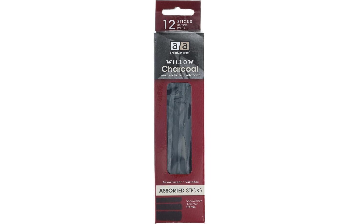 Art Advantage Willow Charcoal, Assorted, 12pc