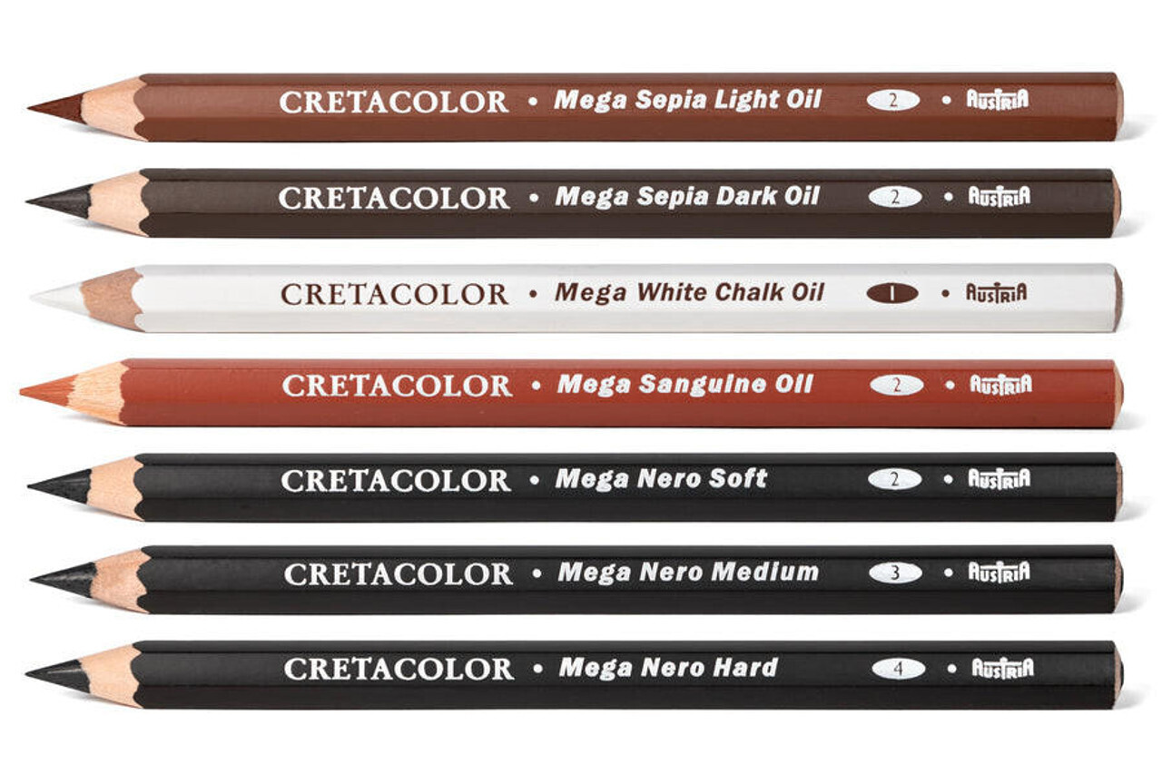 Cretacolor - Mega Artist Oil Pencils - Sanguine