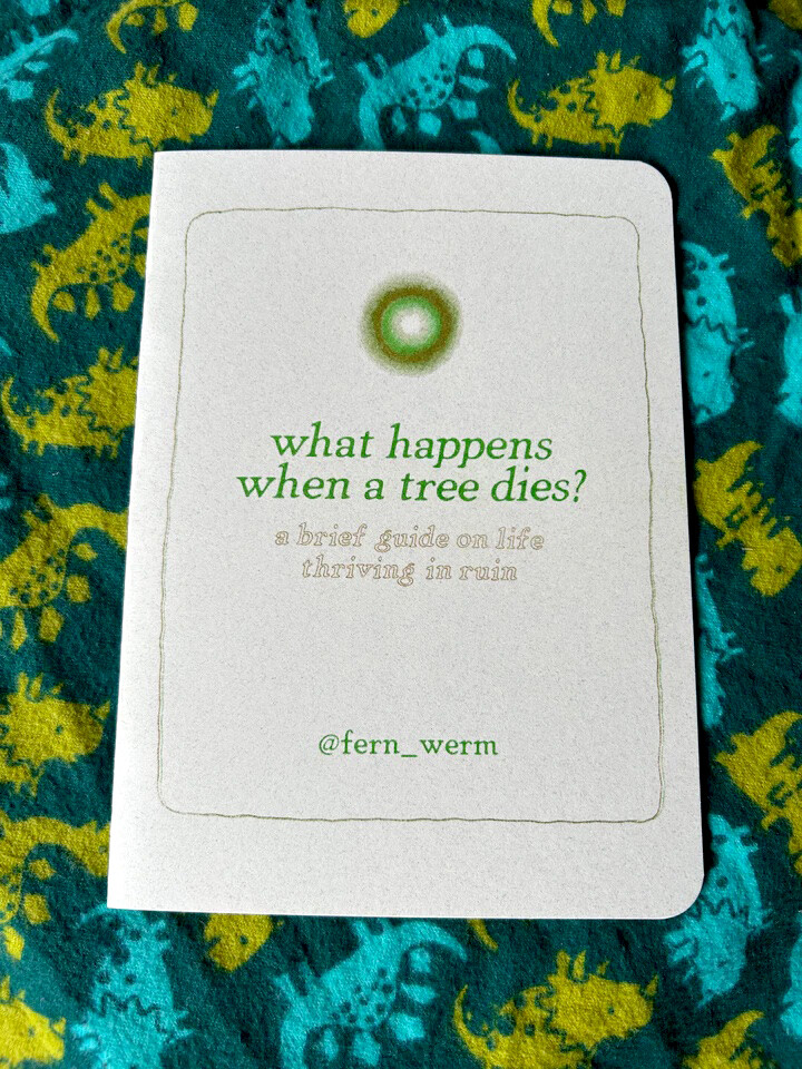 What Happens When a Tree Dies? Risograph Zine by Fern Meadow
