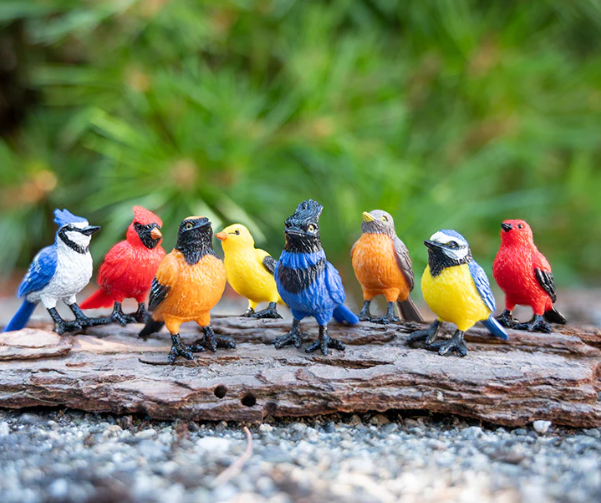 A Collection of Mini Garden Birds by Archie McPhee