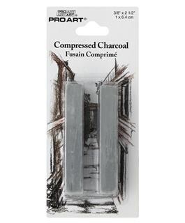 Compressed Charcoals, Light Grey, 2pc
