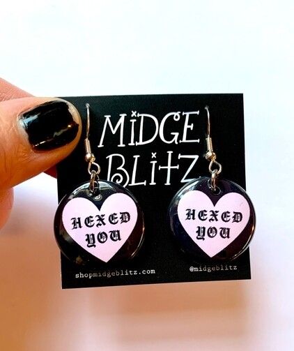 Midge Blitz Sour Heart Earrings - Hexed You