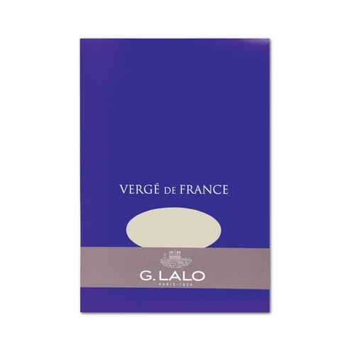 G.Lalo "Verge De France" Stationery Tablet Ivory