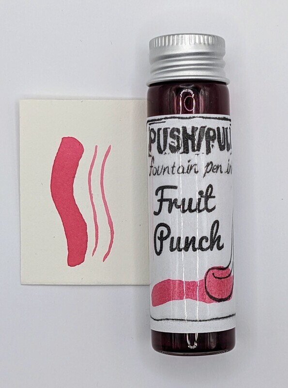 Push/Pull Fountain Pen Ink- Fruit Punch - 20mL