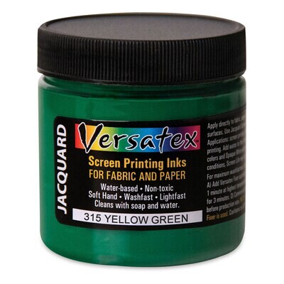 Jacquard Versatex Screen Printing Ink 4oz 315 Yellow Green