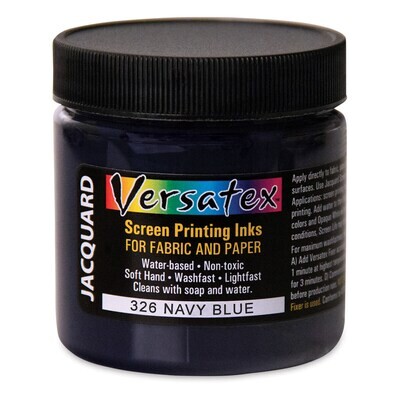 Jacquard Versatex Screen Printing Ink 4oz 326 Navy Blue