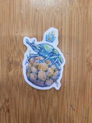 Dung Beetle Optimism - Sticker by RJ