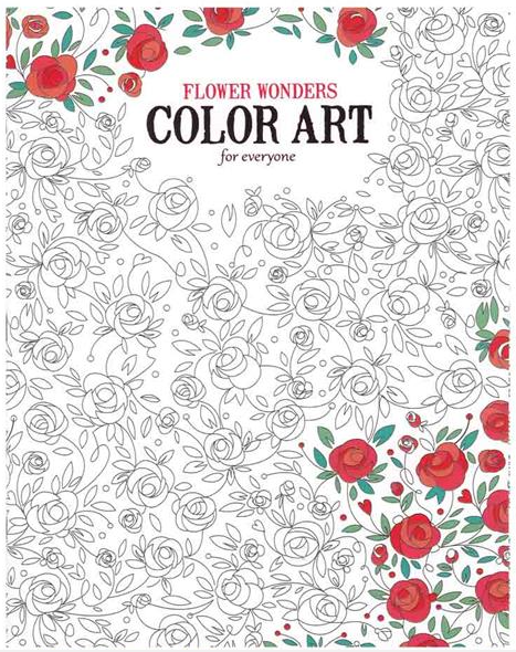 Leisure Arts Spring Coloring Book Flower Wonders