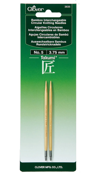 Clover Takumi Interchangeable Knitting Needles No. 5 (3.75mm)