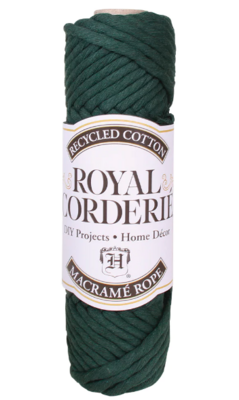 Royal Corderié Single Twist 6mm Macramé Rope - Dark Green