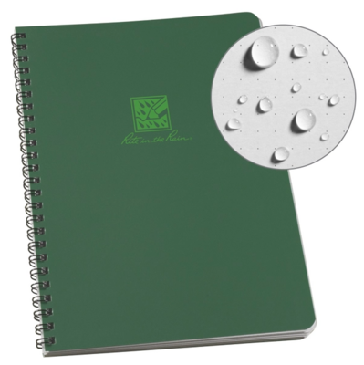 Rite in the Rain 6.625" X 8.5" Dot Grid Side Spiral Notebook - Green