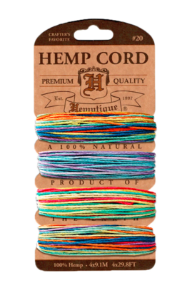 #20 Variegated Hemp Cord Cards