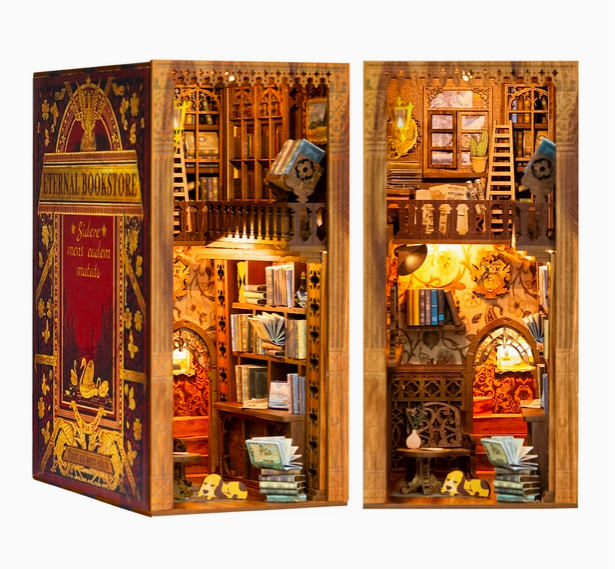 Hands Craft DIY Book Nook Kit - Eternal Bookstore