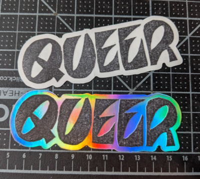 Riverside Refuge Queer Sticker (Holo)