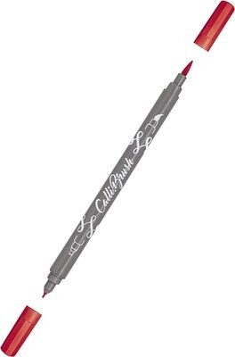 Calli Brush double tip pen - Red - by Online