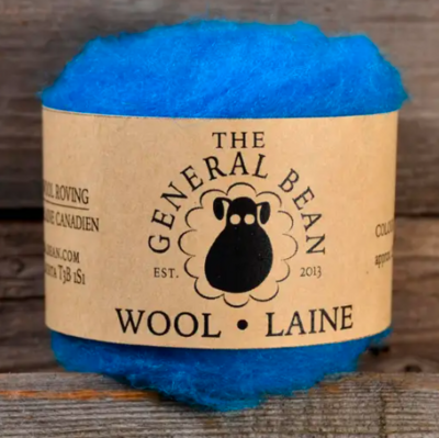The General Bean - Needle Felting Wool - Turquoise