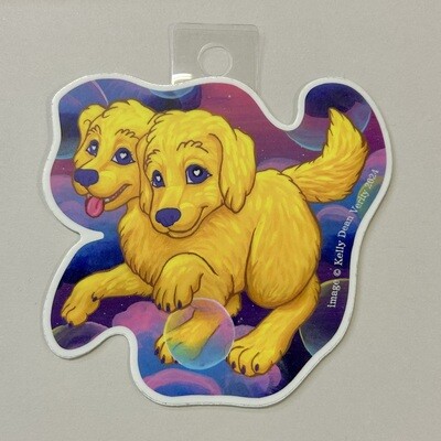 Bubble Puppy - Sticker by Kelly Dean Verity
