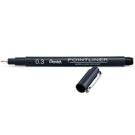 Pentel Pointliner Pen .3mm Black