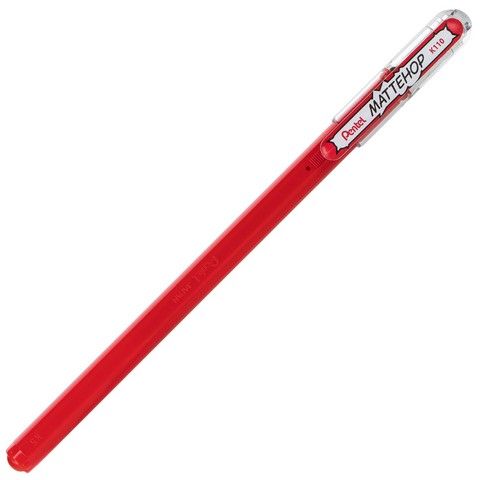 Pentel Mattehop Gel Roller Pen 1MM - Red