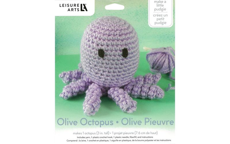 Leisure Arts Crochet Pudgie Kit Octopus