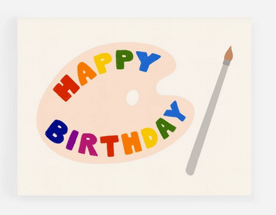 Paper&amp;stuff Happy Birthday Paint Palette Card