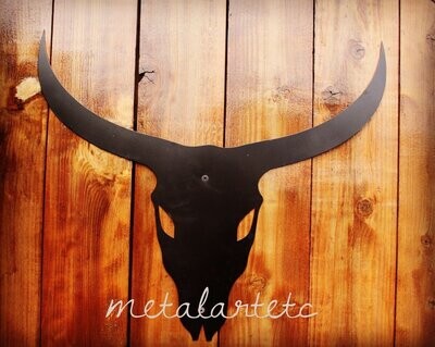 22" Steer/Bull Skull/Head Custom Yard Art Nature Wild West Theme - Handmade in the USA