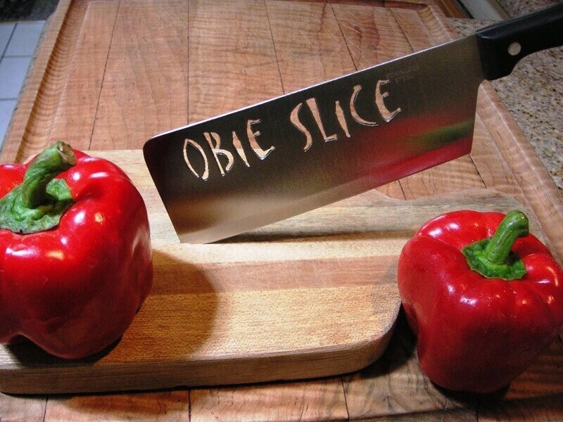 Real Stainless Steel Cleaver w/YOUR TEXT Knife for the Real Chef! Handmade in the USA