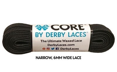 Шнурки by DERBY LACES - Black (244 cm)