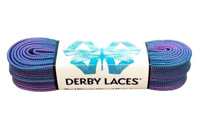 Шнурки by DERBY LACES - Purple and Teal Stripe (244 cm)