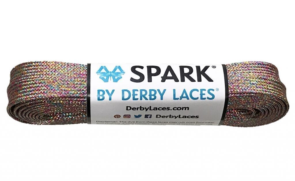 Шнурки by DERBY LACES - Rainbow Mirage Metallic (244 cm)