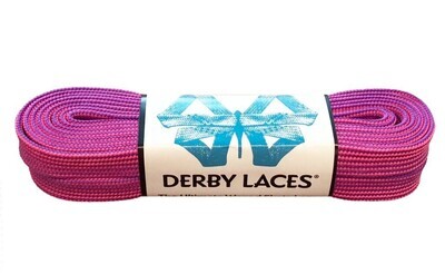Шнурки by DERBY LACES - Purple and Hot Pink Stripe (244 cm)