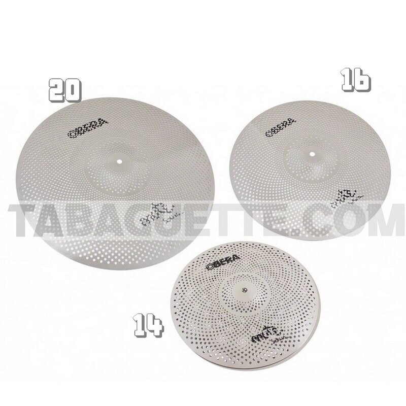 Obera Cymbals Set 3 Cymbales Silencieuces Mute