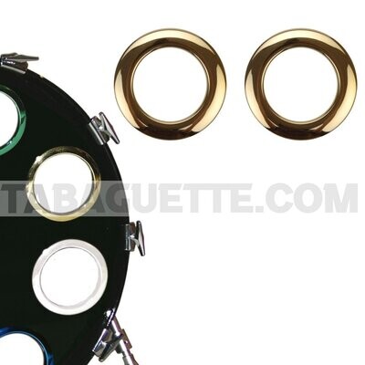 BASS DRUM O'S BDO-H2WH PROTECTION EVENT 02"(x2) Gold
